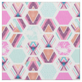 Aquarell-Hexagon-Muster Stoff (Nahaufnahme)