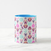 Aquarell-Hexagon-Muster Tasse (Zentrum)