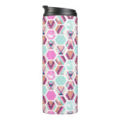 Aquarell-Hexagon-Muster Thermosbecher (Nach rechts gedreht)