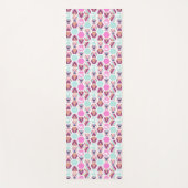 Aquarell-Hexagon-Muster Yogamatte (Vorderseite)