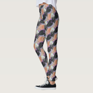 Aquarell-Hexen-Wiederholungsmuster-Leggings Leggings
