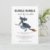 🌙 Aquarell Hexencreme-Halloween-Party Einladung (Stehend Vorderseite)