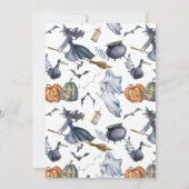 🌙 Aquarell Hexencreme-Halloween-Party Einladung (Rückseite)