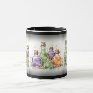 Aquarell-Hexentrankflaschen-Tasse Tasse