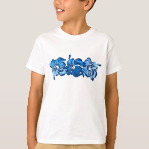 Aquarell Hibiskus Mädchen T-Shirt