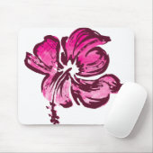 Aquarell-Hibiskus-Mauspads Mousepad (Mit Mouse)