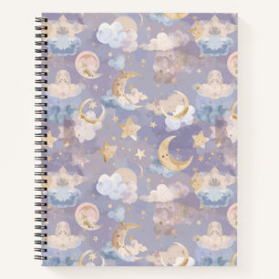 Aquarell-Himmelsjournal   Pastell-Monde, Sterne Notizblock