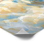 Aquarell Himmlischer Engel Poster (Ecke)