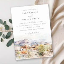 Aquarell-Hochzeit in Colorado Springs, Colorado