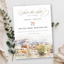Aquarell-Hochzeit in Colorado Springs, Colorado