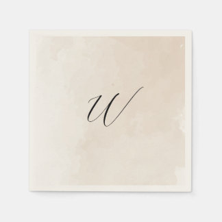Aquarell-Hochzeits-Anfangsserviette Serviette