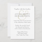 Aquarell-Hochzeits-Druck Einladung (Rückseite)