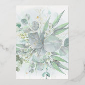 Aquarell Hochzeitspazierweg Einladung (Rückseite)