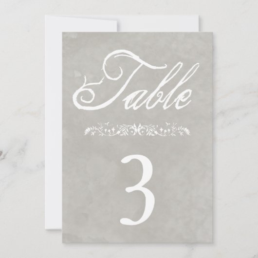 Aquarell-Hochzeitstischnummern Einladung (Vorderseite)