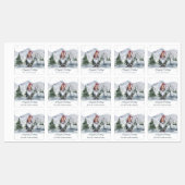 Aquarell Holiday Gnome Personalisiert Backen Etiketten (Blatt)