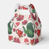 Aquarell Holiday Tee Party Geschenkschachtel (Vorderseite)