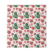 Aquarell Holiday Tee Party Notizblock (Vorderseite)