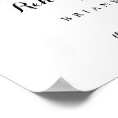 Aquarell Horizontal Probe Dinner Willkommen Poster (Ecke)