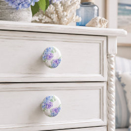 Aquarell Hortensien Chic Floral Keramikknauf
