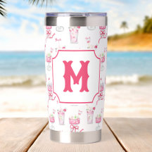 Aquarell Hot Pink Mahjong Cocktails