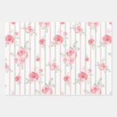 Aquarell Hübsch Blütendarm Geschenkpapier Set (Vorderseite 3)