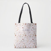 Aquarell hübsche Wildblumen Blumenmuster  Tasche (Vorderseite)