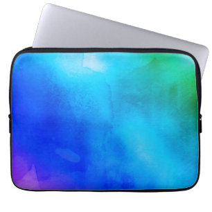 Aquarell-Hülsen - Regenbogen Laptopschutzhülle