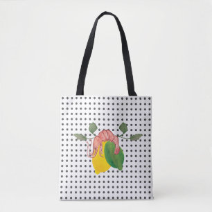 Aquarell Hummer Garnelen Zitrone Limette Meeresfrü Tasche