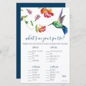 Aquarell Humminbird Was ist in Ihrer Geldbörse? Sp (Vorne/Hinten)