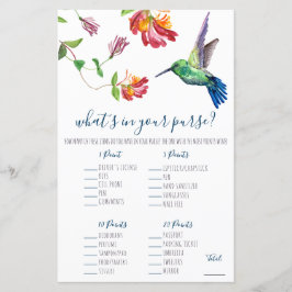 Aquarell Humminbird Was ist in Ihrer Geldbörse? Sp