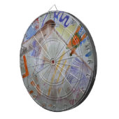 Aquarell Hummingbird Dartboard Dartscheibe (Vorderseite rechts)