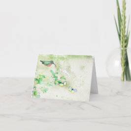 Aquarell Hummingbird-Karte Karte