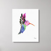 Aquarell Hummingbird Leinwand (Vorderseite)