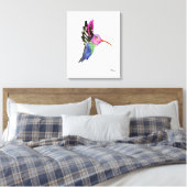 Aquarell Hummingbird Leinwand (Insitu (Schlafzimmer))