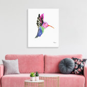 Aquarell Hummingbird Leinwand (Insitu (Wohnzimmer))