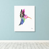 Aquarell Hummingbird Leinwand (Insitu (Holzboden))