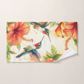 Aquarell Hummingbird und Blume Design Handtuch (Handtuch)