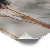 Aquarell-Hummingvögel im Flug Poster (Ecke)