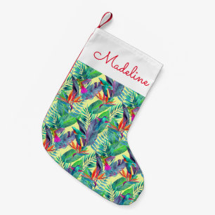 Aquarell Hummingvögel  Name hinzufügen Kleiner Weihnachtsstrumpf