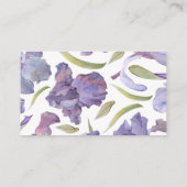 Aquarell i ris Florentiner Frühlingsgarten Bücher Begleitkarte (Rückseite)