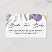 Aquarell i ris Florentiner Frühlingsgarten Bücher Begleitkarte (Vorderseite)