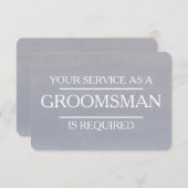 Aquarell Ihr Service wird als Trauzeuge angeforder Einladung (Vorne/Hinten)