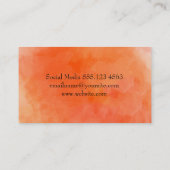 Aquarell II (orange) Visitenkarte (Rückseite)