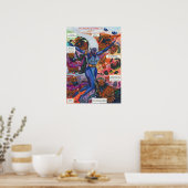 Aquarell-Illustration Comic-Kurzgeschichte Fantasy Poster (Küche)