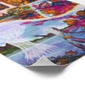 Aquarell-Illustration Comic-Kurzgeschichte Fantasy Poster (Ecke)