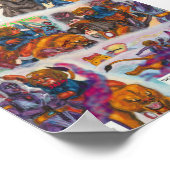 Aquarell-Illustration Comic-Kurzgeschichte Fantasy Poster (Ecke)