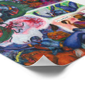 Aquarell-Illustration Comic-Kurzgeschichte Fantasy Poster (Ecke)