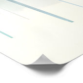 Aquarell-Illustration des Abendmahls Poster (Ecke)