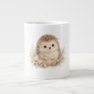 Aquarell-Illustration eines Igels im Garten Jumbo-Tasse