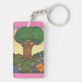 Aquarell Illustration Treatment New Orleans Club L Schlüsselanhänger (Rückseite)